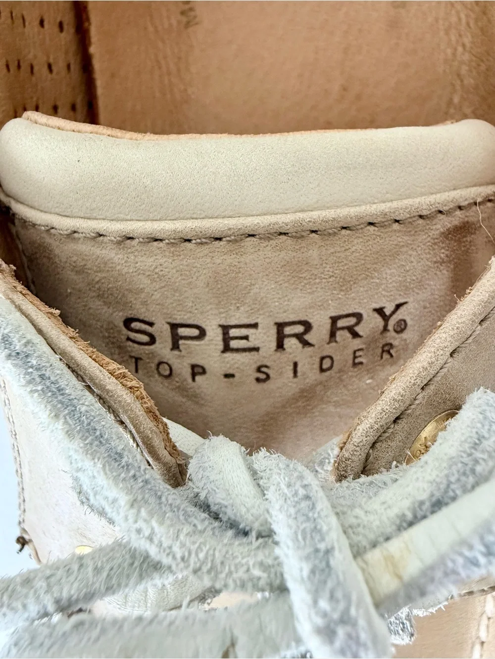 Sperry Top-Sider Gold Cup Authentic Original Boat Shoes Men's 11.5 M-Tan Leather